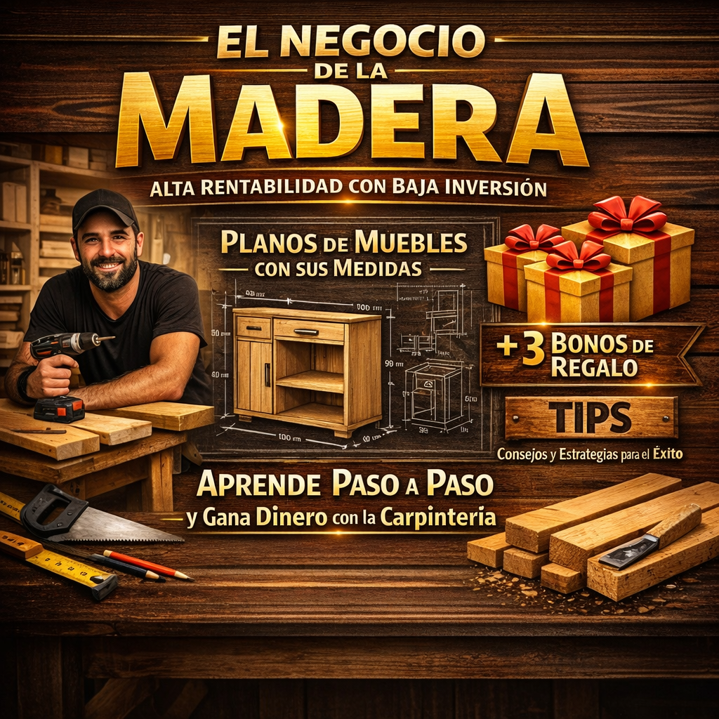Proyectos de madera fáciles y rentables +3BONOS